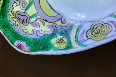 Een Chinese famille verte libation cup, Kangxi