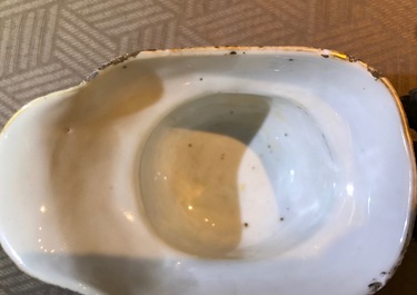 A Chinese famille verte libation cup with dragons, Kangxi