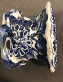 Three Chinese blue and white salts, Kangxi