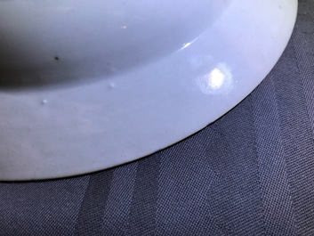 A pair of Chinese famille rose cherrypickers plates, Qianlong
