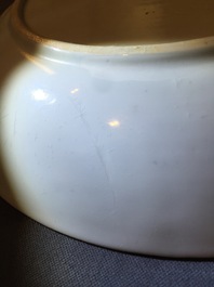 A Chinese famille rose bowl and plate with horse design, Yongzheng