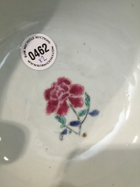 A Chinese famille rose bowl and plate with horse design, Yongzheng