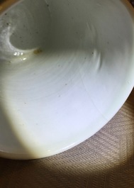 Vier paar Chinese blauwwitte en Imari-stijl kroezen, Qianlong