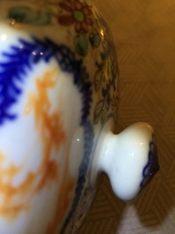 A large Chinese famille rose mandarin teapot, Qianlong