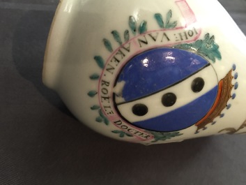 A Chinese Dutch market armorial part-tea service, Qianlong