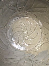 A Chinese incised celadon shipwreck bowl, Song