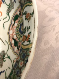 A Chinese famille verte Buddhist lion charger, Kangxi