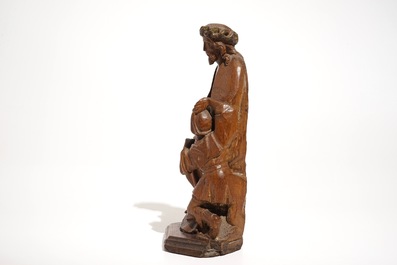 De bespotting van Christus, een gesculpteerde eiken groep, Zuidelijke Nederlanden, 15/16e eeuw