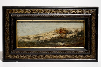 Van de Kerkhove, Fritz (Belgium, 1862-1873), Two small oils on panel and a watercolour