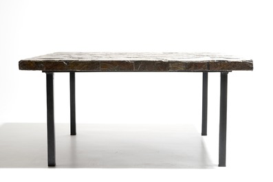 Vandeweghe, Rogier (Belgium, 1923), Amphora: A square coffee table, 2nd half 20th C., signed