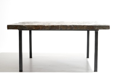 Vandeweghe, Rogier (Belgium, 1923), Amphora: A square coffee table, 2nd half 20th C., signed