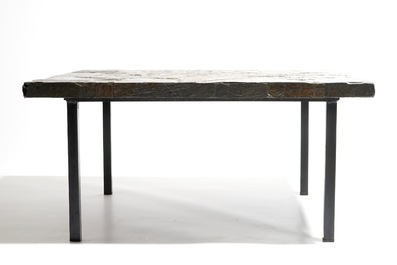 Vandeweghe, Rogier (Belgium, 1923), Amphora: A square coffee table, 2nd half 20th C., signed