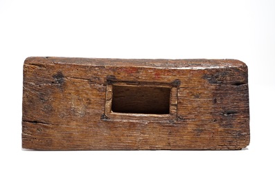 A polychrome wooden reliquary, Alps region, Austria or Italy, 1st half 16th C.