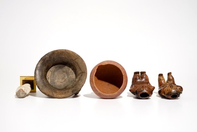 A varied selection of ethnographic arts, Pre-Columbian and Egypt