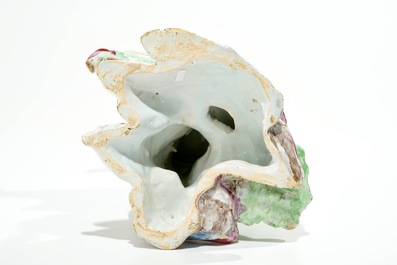 A French faience Rococo pot pourri dragon vase, Jacques Chapelle, Sceaux, 18th C.