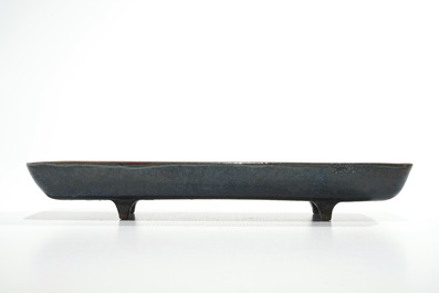 Tieberghien, Oswald (Belgium, 1936): 3 elongated trays, 2nd half 20th C.