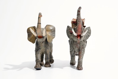 A collection of German elastolin and lineol animal toy figures, Hausser, 1st half 20th C.
