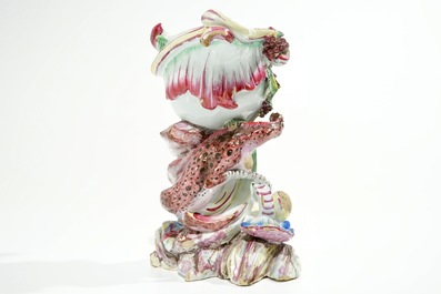 A French faience Rococo pot pourri dragon vase, Jacques Chapelle, Sceaux, 18th C.
