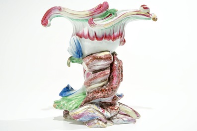 A French faience Rococo pot pourri dragon vase, Jacques Chapelle, Sceaux, 18th C.