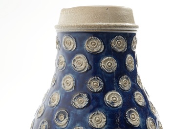 Four Westerwald stoneware jugs, Germany, 17th C.