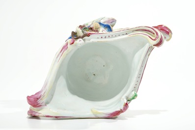 A French faience Rococo pot pourri dragon vase, Jacques Chapelle, Sceaux, 18th C.
