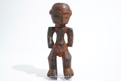 An African carved wood "Ofika" figure, Lilwa, Mbole, Congo, 1st half 20th C.
