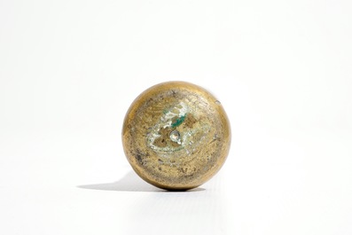 Two bronze mortars and one pestle, France or Flanders, 16/17th C.