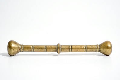 Two bronze mortars and one pestle, France or Flanders, 16/17th C.