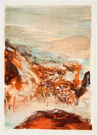 Zao, Wou-Ki (China/Frankrijk, 1920-2013), Twee abstracte composities, litho op papier, gedat. 1978/1979, genum. 44/60