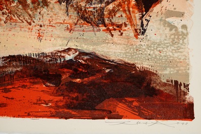 Zao, Wou-Ki (China/Frankrijk, 1920-2013), Twee abstracte composities, litho op papier, gedat. 1978/1979, genum. 44/60