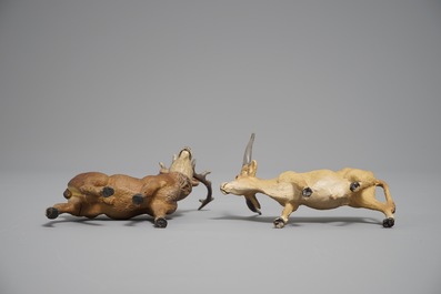 A collection of German elastolin and lineol animal toy figures, Hausser, 1st half 20th C.