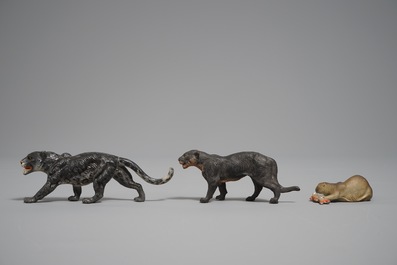 A collection of German elastolin and lineol animal toy figures, Hausser, 1st half 20th C.