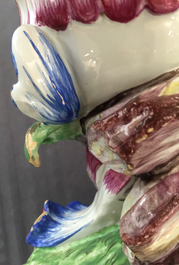 A French faience Rococo pot pourri dragon vase, Jacques Chapelle, Sceaux, 18th C.
