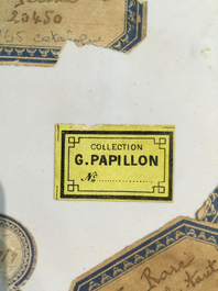 A rare French faience playing cards dish, poss. Ferrat, Moustiers, or Nevers, 18th C.