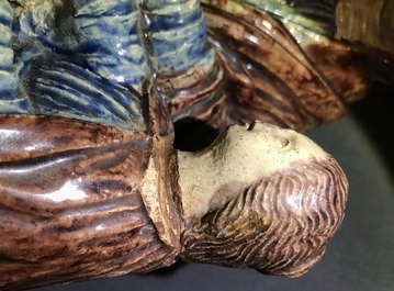 Een groep van een moeder met kind in Palissy-stijl, Frankrijk, 17e eeuw