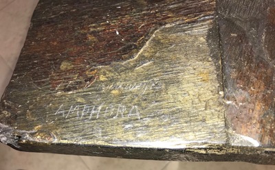 Vandeweghe, Rogier (Belgium, 1923), Amphora: A square coffee table, 2nd half 20th C., signed