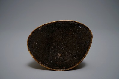 Een Tibetaanse verguld bronzen figuur van Boeddha met Vajra, 19e eeuw