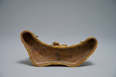 A Sino-Tibetan gilt bronze group of Palden Lhamo, 19/20th C.