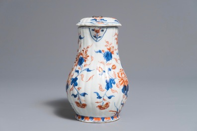 A Chinese Imari-style covered jug with French silver mounts, Qianlong