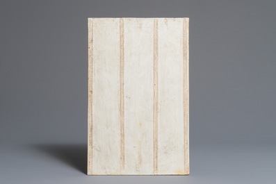 A large Chinese qianjiang cai landscape plaque, 20th C.