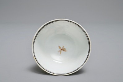 A Chinese famille rose &lsquo;Don Quixote' teabowl, Qianlong
