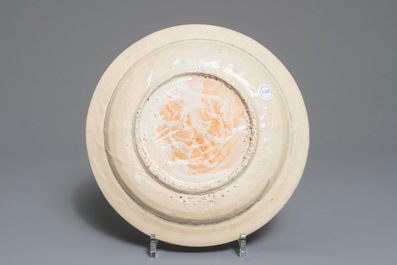 Drie Chinese blauwwitte Binh Thuan en Nanking scheepswrak borden, Ming en Qing