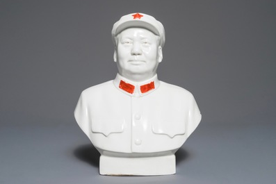 A Chinese Mao Zedong bust, 2nd half 20th C.