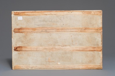 A pair of fine Chinese famille rose plaques with immortals riding their animal, 19/20th C.