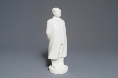 A tall Chinese figure of Mao Zedong standing, 2nd half 20th C.