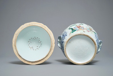 A Chinese famille rose tureen and cover, Qianlong