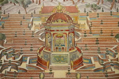 Deux gravures rehauss&eacute;es &agrave; l&rsquo;aquarelle d&rsquo;apr&egrave;s Giuseppe Castiglione, Paris, vers 1977