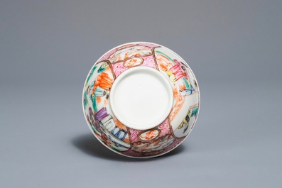 A Chinese famille rose mandarin tea service, Qianlong