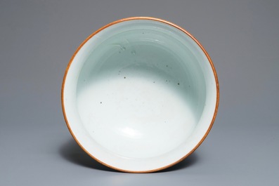 A blue and white Chinese censer with dragons chasing the pearl, Kangxi