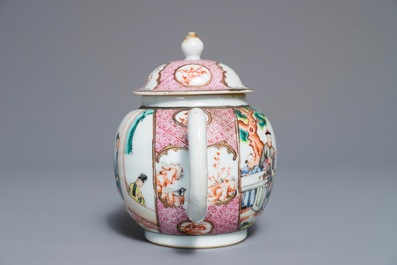A Chinese famille rose mandarin tea service, Qianlong